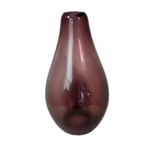 Vintage Blown Glass Amethyst Deep Purple VASE Sang Tear Drop